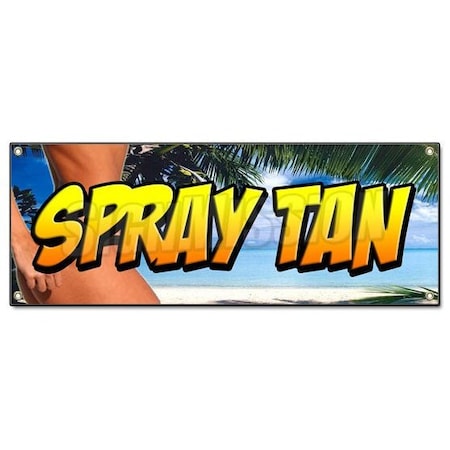 Signmission SPRAY TAN BANNER SIGN tanning salon spa signs sun suntanned salon tans B-Spray Tan